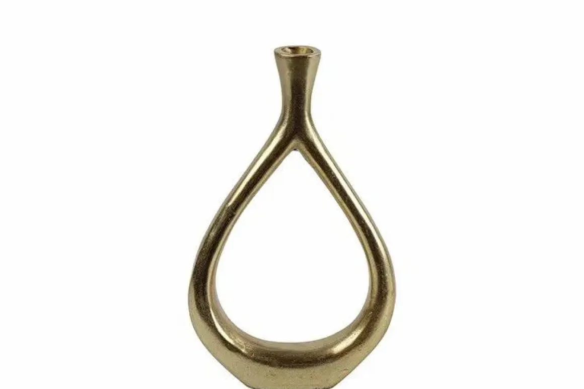 Vaas met gat Tara S goud 20 x 4,5 x 33 CM