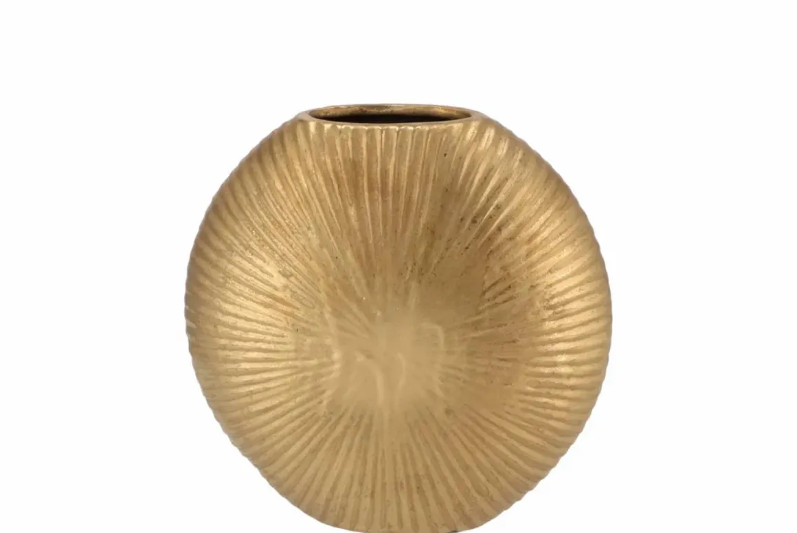 vaas ovaal goud 23x7cm