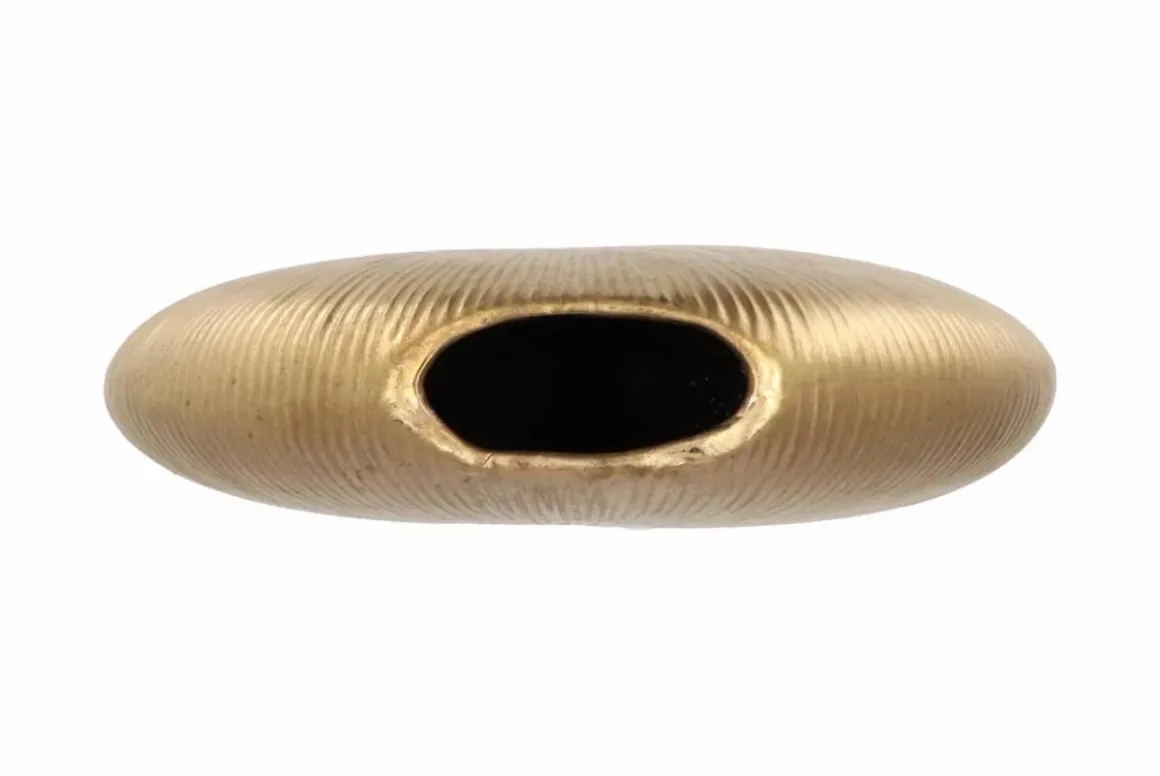 Vaas ovaal goud 31x31x9cm