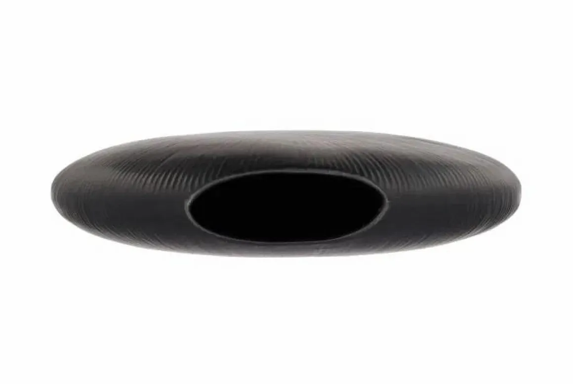Vaas ovaal mat zwart 31x31x9cm