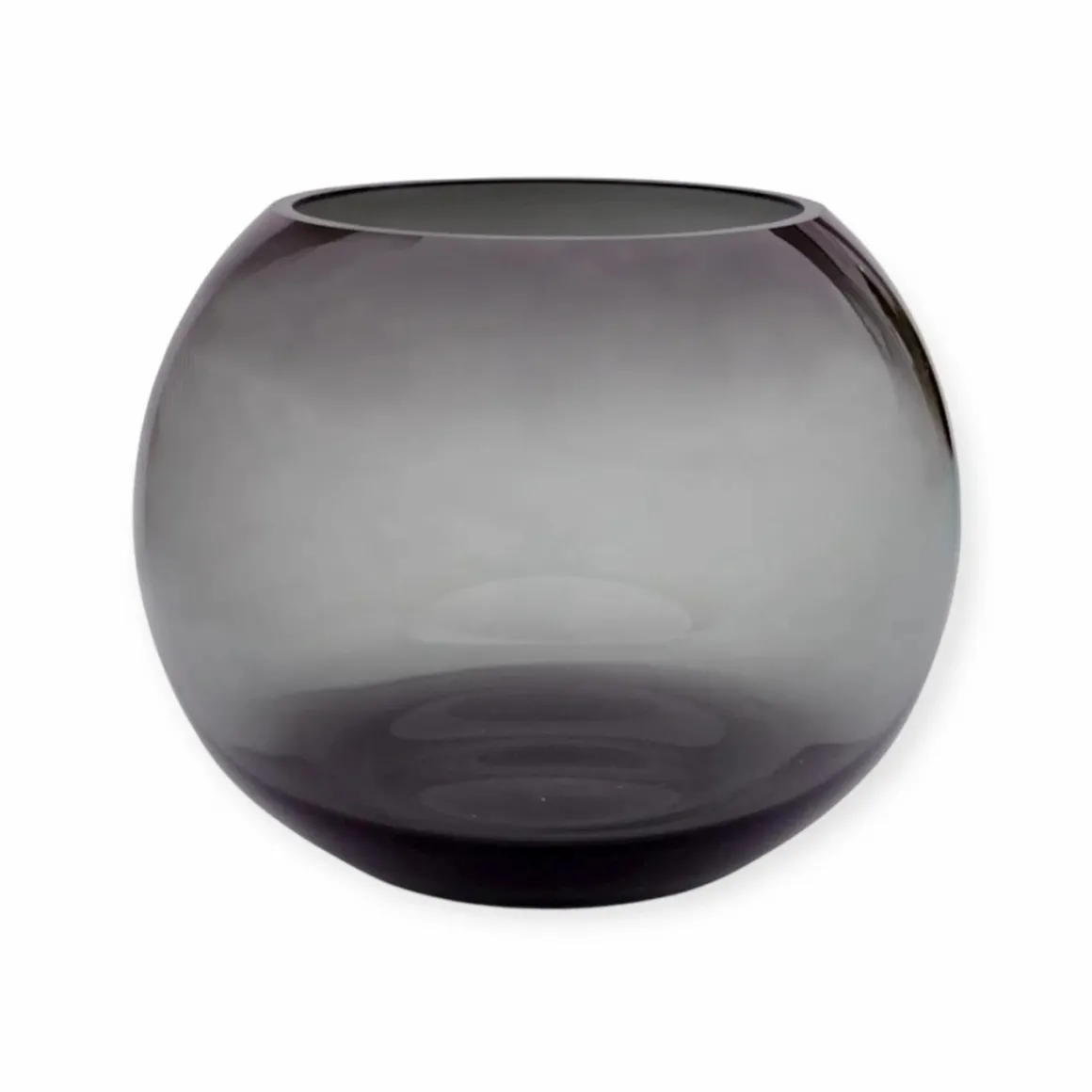 Vase the world | Vaas Windlicht Zambezi m smoke Ø25 x H20,5 cm