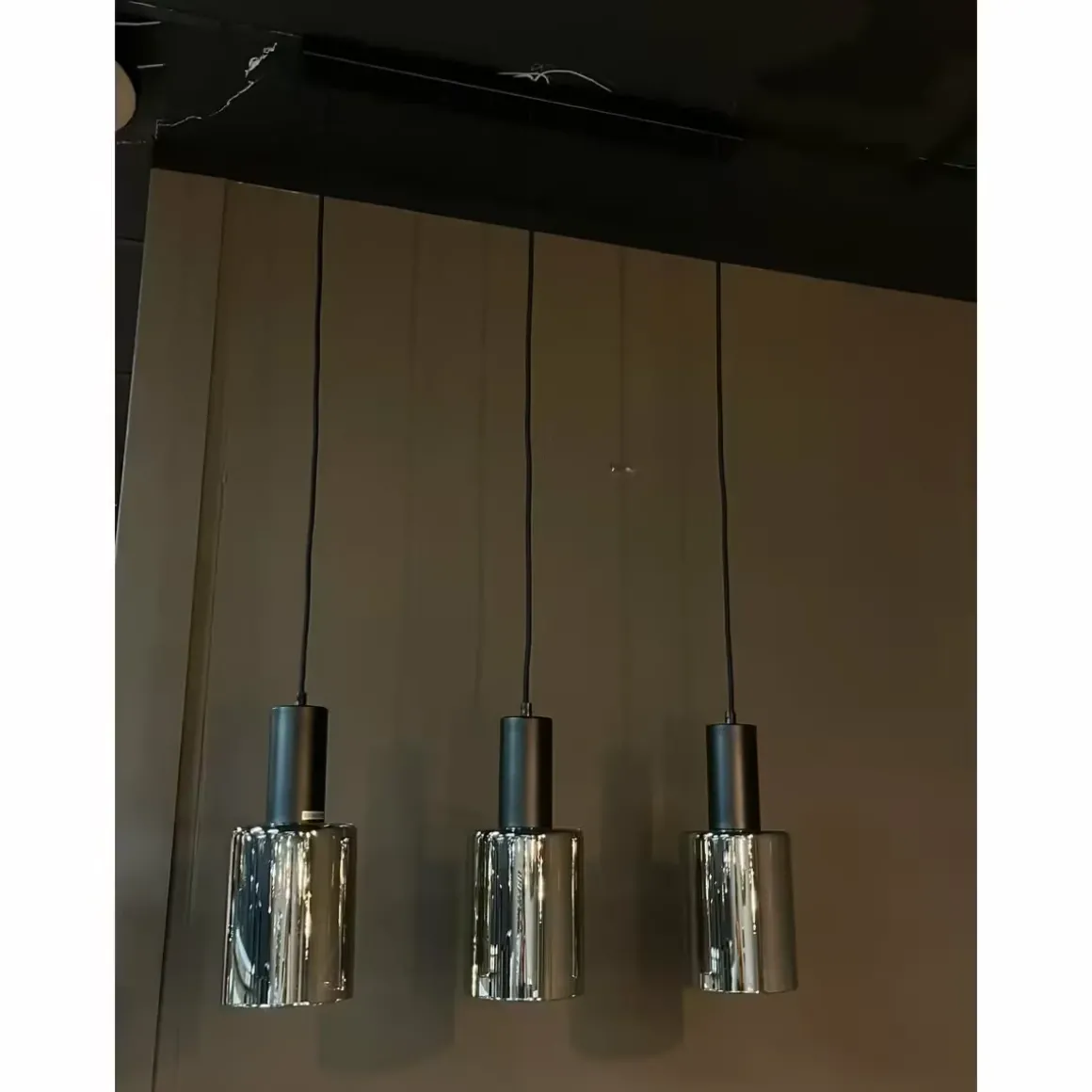 Velma Hanglamp zwart smoke glas