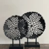 Vensterbank of side table decoratie set ornamenten zwart