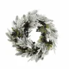 Vesper Kerstkrans met Dennenappels – H13 x Ø50 cm – Zwart