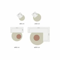 Vloerkleed Eli Beige ø200 cm