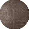 Vloerkleed Ella Brown Rond ø240 cm
