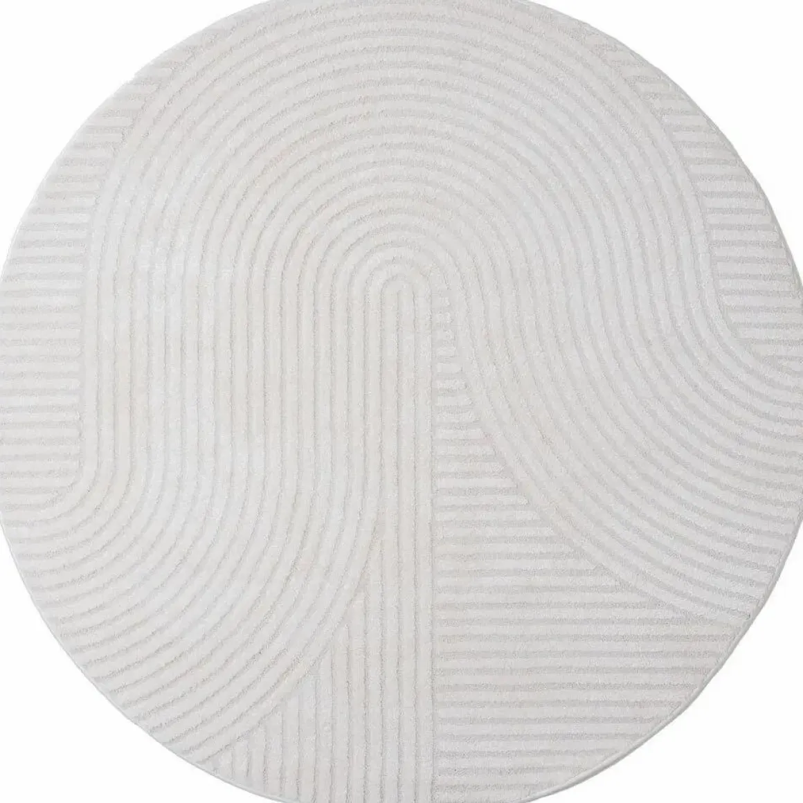 Vloerkleed Ella Cream Rond ø200 cm