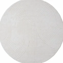 Vloerkleed Ella Cream Rond ø160 cm