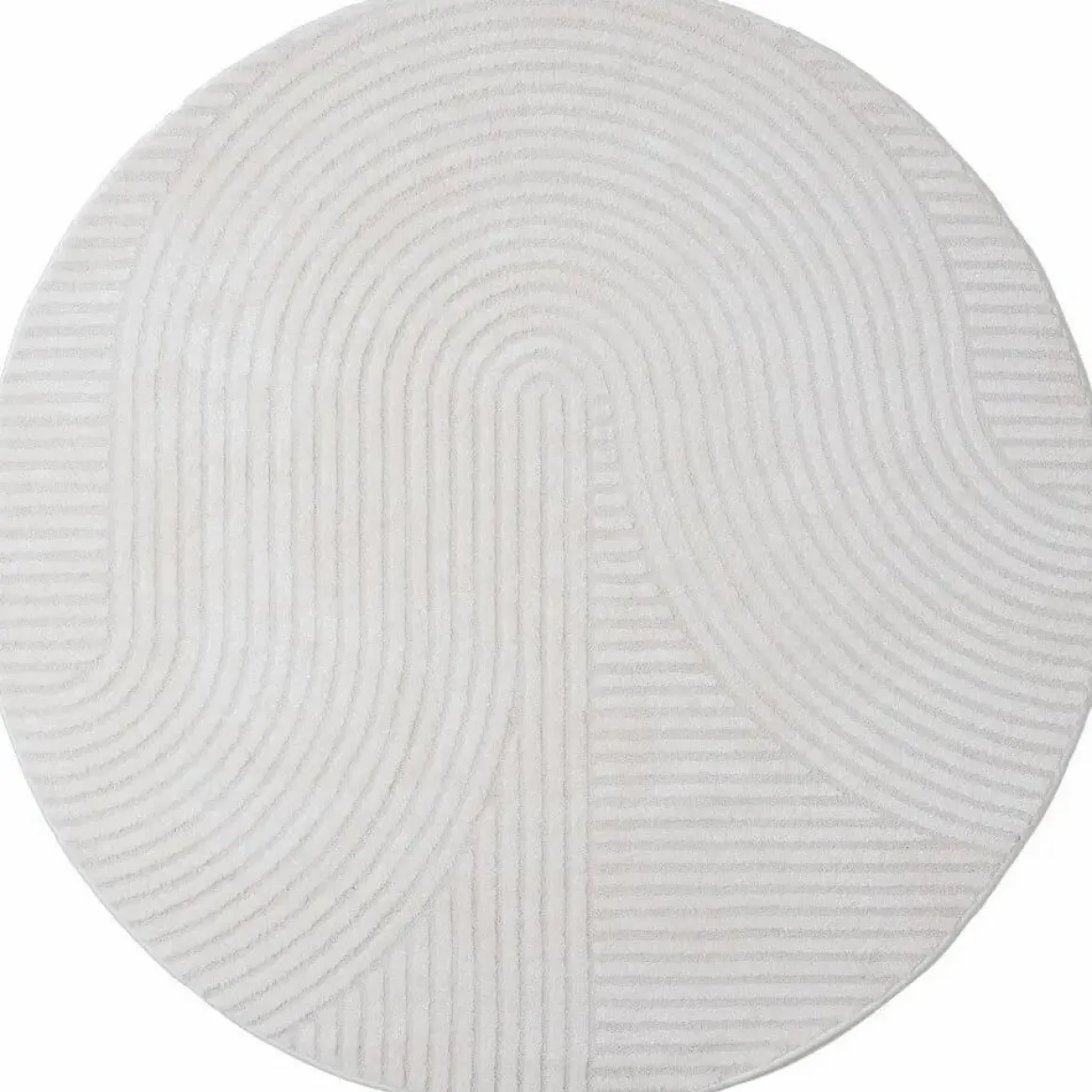 Vloerkleed Ella Cream Rond ø160 cm