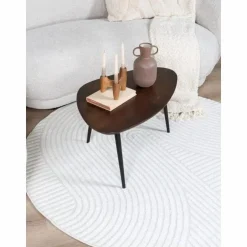 Vloerkleed Ella Cream Rond ø160 cm