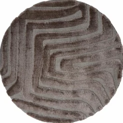 Vloerkleed Lima Bruin Rond ø160 cm