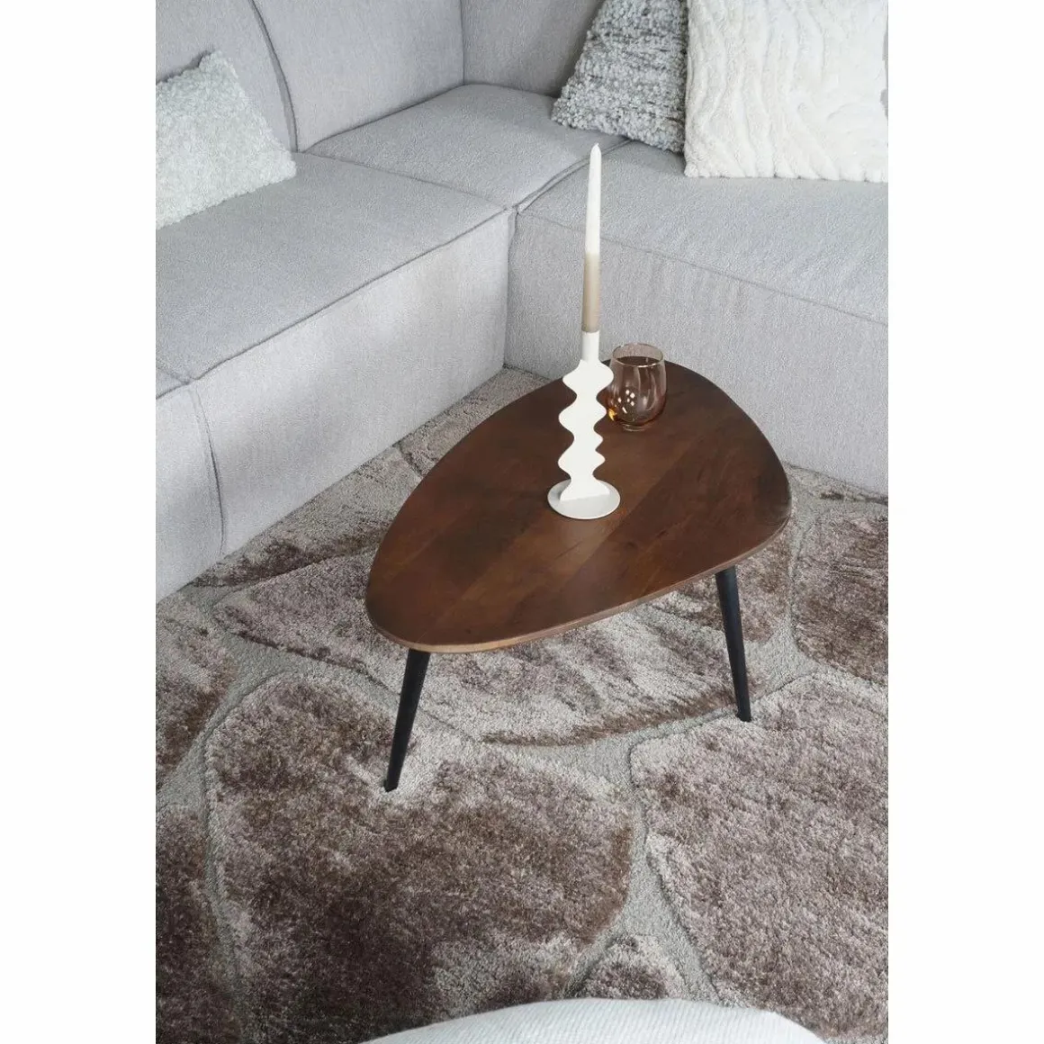 Vloerkleed Macy Bruin 240 x 340 cm