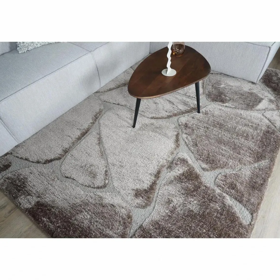 Vloerkleed Macy Bruin 240 x 340 cm