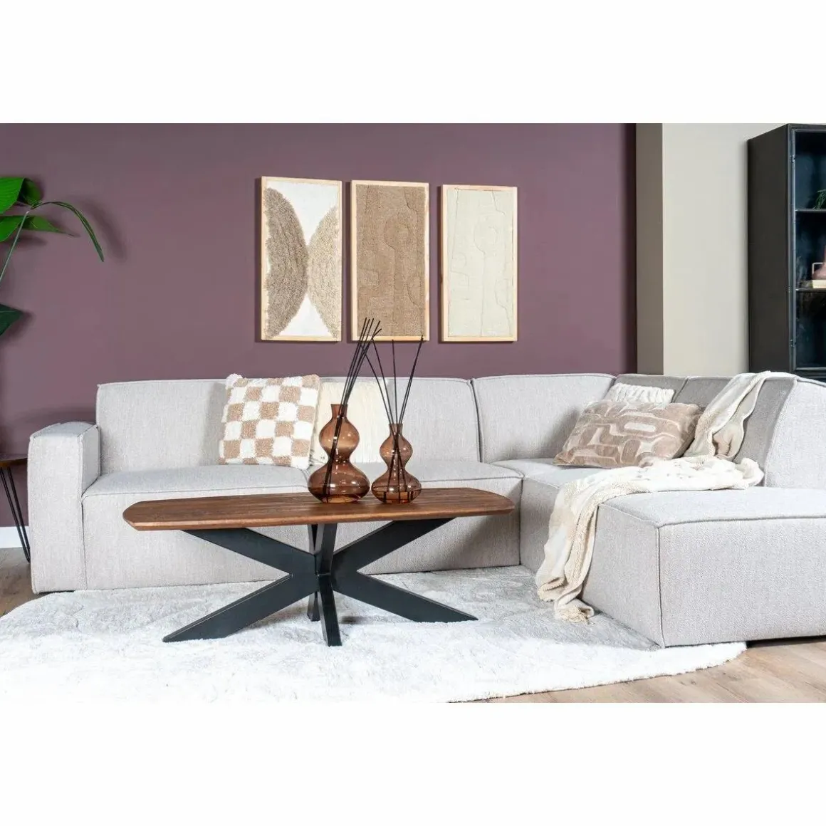 Vloerkleed Macy Creme – Rounded Corners 200 x 290 cm