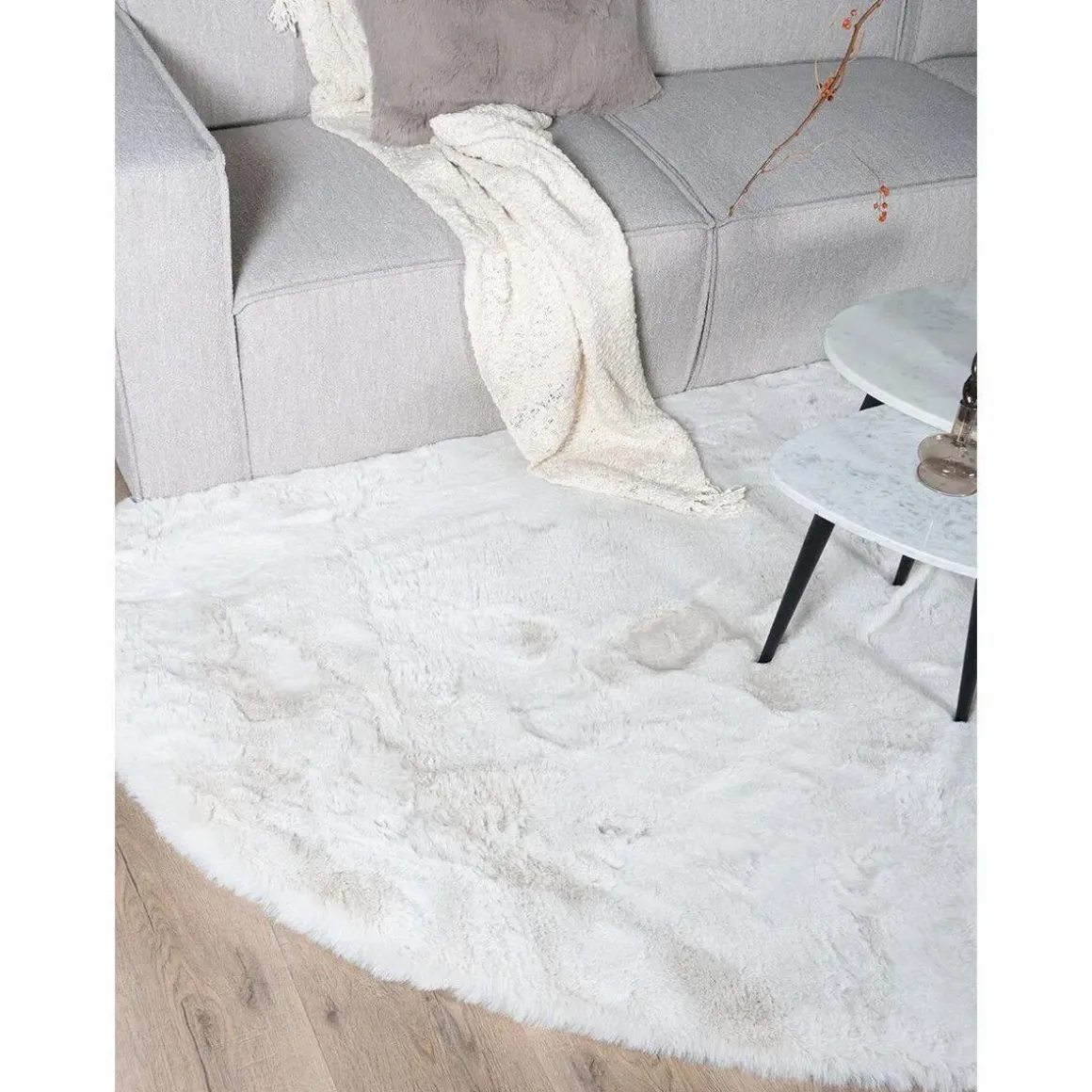 Vloerkleed Morbido Ivory 2810 – Kiezelvormig 160 x 230 cm