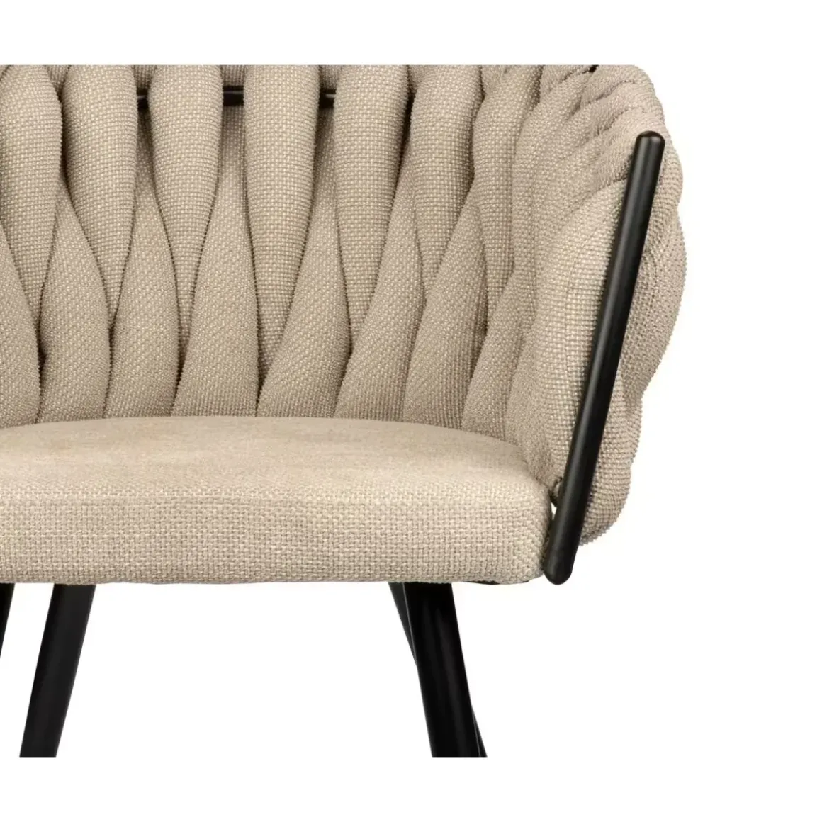 Wave eetkamerstoelen beige (Set van 2)