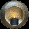 Windlicht goud brons 25 x 11 cm