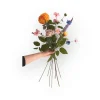 zijden bloem veldboeket spring smal