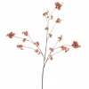 Zijden bloesemtak Prunus Malaga spray taupe oud roze 126cm