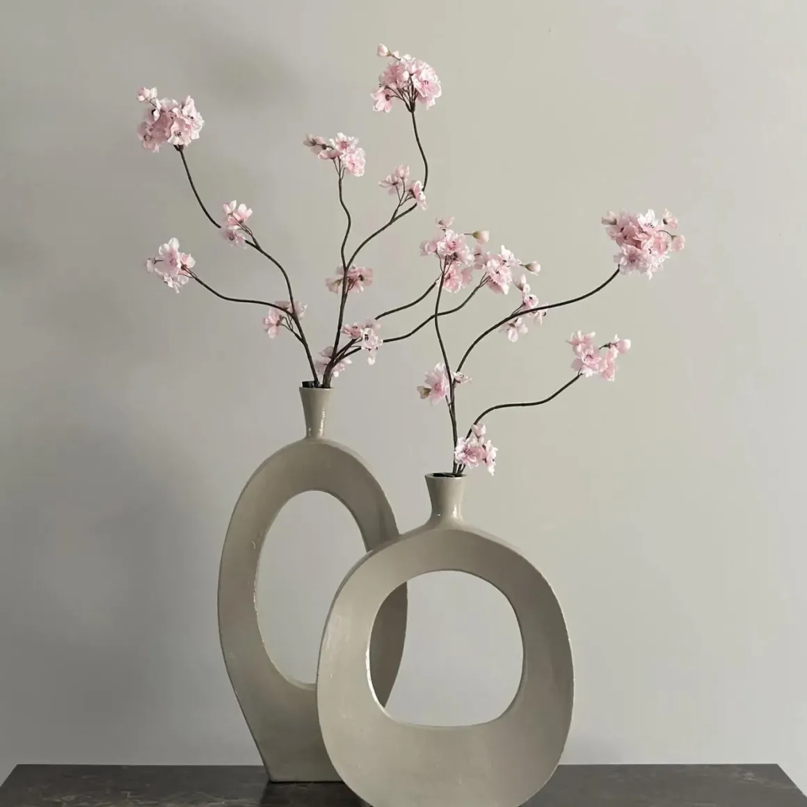 Zijden bloesemtak prunus malaga spray licht roze 84cm